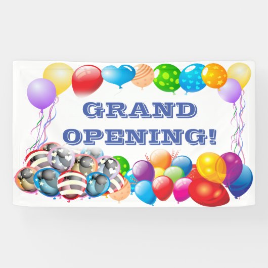 Grand Opening douane Vinyl Banner, 3' x 5' Banner (Horizontaal)