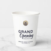 Grand Opening Event Paper Cups Papieren Bekers (Achterkant)