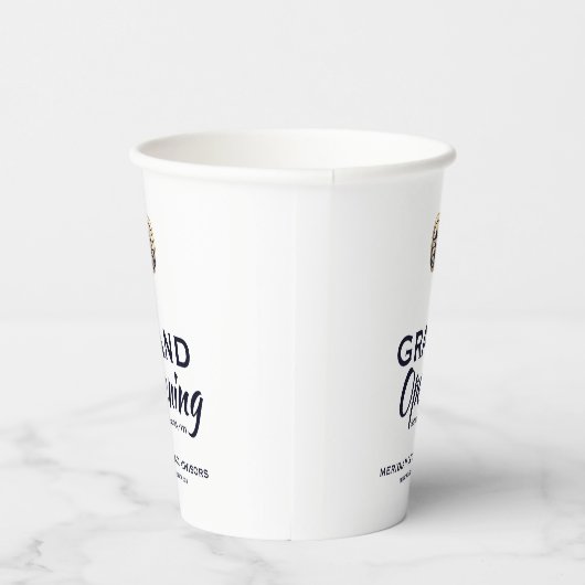 Grand Opening Event Paper Cups Papieren Bekers (Rechts)