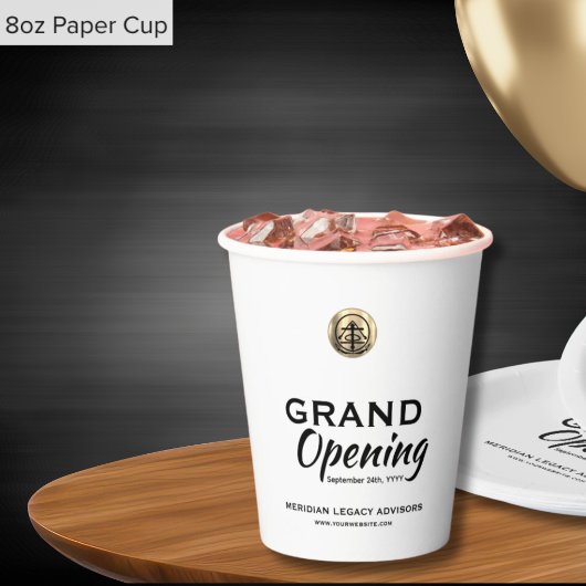 Grand Opening Event Paper Cups Papieren Bekers