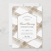 Grand Opening Event Wit & Goud Elegant Corporate Kaart (Voorkant)