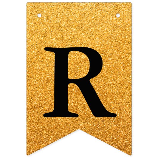 Grand Opening Faux Gold Glitter Vlaggetjes (Derde vlag)