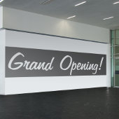 Grand Opening Grijs & Wit Promotiebedrijf Spandoek