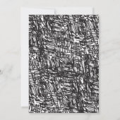 Grand Opening Logo Elegant Zwart-wit Kaart (Achterkant)