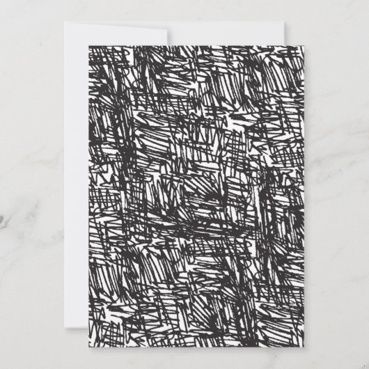 Grand Opening Logo Elegant Zwart-wit Kaart (Achterkant)