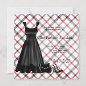 Grand Opening Mode bedrijf (zwart) Kaart (Voorkant)