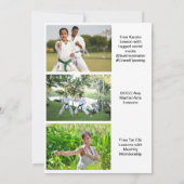 Grand Opening Modern White Business Logo QR-code Kaart (Achterkant)