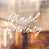 Grand opening moderne typografie winkelpui raamsticker (Vel 2)