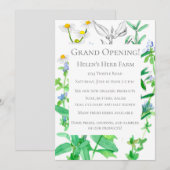 Grand Opening New Business Herb Boerderij Kaart (Voorkant / Achterkant)