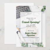 Grand Opening nieuwe Kantoor-activiteiten Kaart (Voorkant / Achterkant)