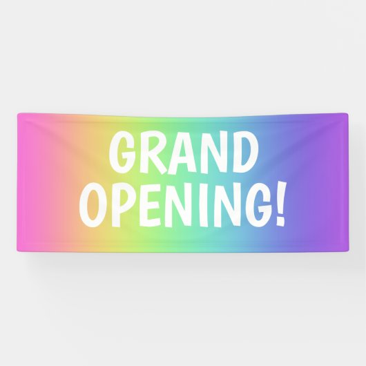 GRAND OPENING Rainbow Banner (Horizontaal)