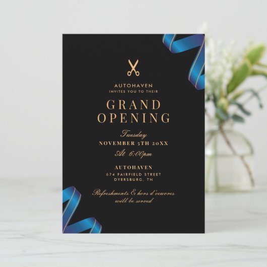 Grand Opening Ribbon Cutting Ceremony Kaart (Staand voorkant)