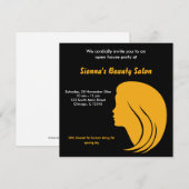 Grand Opening Salon (Goud) Kaart (Voorkant / Achterkant)