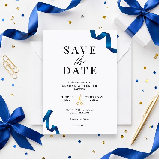 Grand Opening Save the Date Kaart