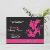 Grand Opening Schoonheidssalon (Deep Pink) Kaart (Staand voorkant)