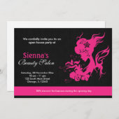 Grand Opening Schoonheidssalon (Deep Pink) Kaart (Voorkant / Achterkant)