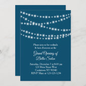 Grand Opening Twinkle Lights blauw Kaart (Voorkant / Achterkant)
