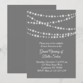 Grand Opening Twinkle Lights grijs Kaart (Voorkant / Achterkant)