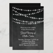 Grand Opening Twinkle Lights krijtbord Kaart (Voorkant / Achterkant)