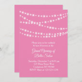 Grand Opening Twinkle Lights roze Kaart (Voorkant / Achterkant)