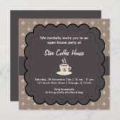 Grand Opening van het koffiehuis Kaart (Voorkant / Achterkant)