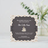 Grand Opening van het koffiehuis Kaart (Staand voorkant)