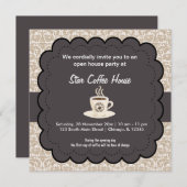 Grand Opening van het koffiehuis Kaart (Voorkant / Achterkant)