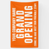 Grand opening zakelijke bewegwijzering banner (Verticaal)