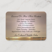 Grand Orchid Round Edge-elegantie Visitekaartje (Achterkant)