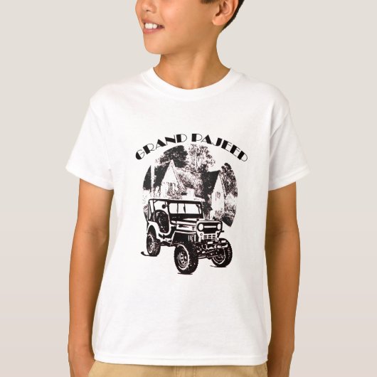 Grand pa jeep t-shirt (Voorkant)