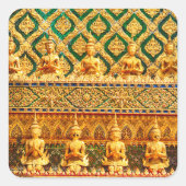 Grand Palace in Bangkok, Thailand Vierkante Sticker (Voorkant)