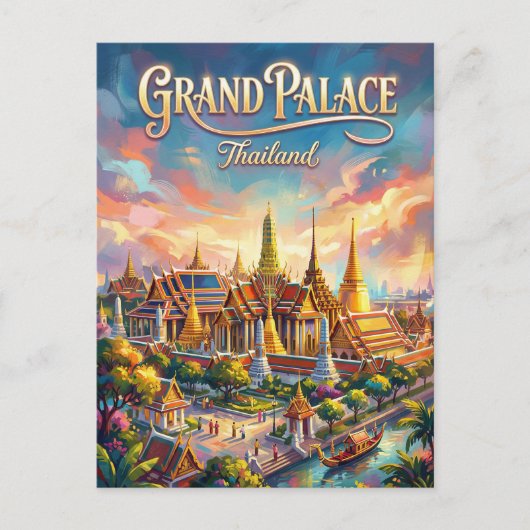 Grand Palace Thailand Briefkaart (Voorkant)