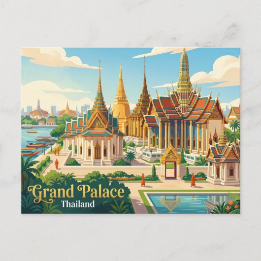 Grand Palace Thailand Briefkaart (Voorkant)