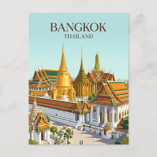 Grand Palace Thailand Briefkaart (Voorkant)