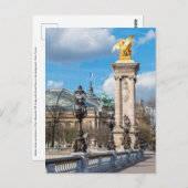 Grand Palais en Pont Alexandre III-brug - Parijs Briefkaart (Voorkant / Achterkant)