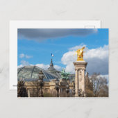 Grand Palais en Pont Alexandre III-brug - Parijs Briefkaart (Voorkant / Achterkant)