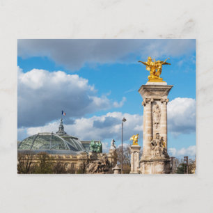 Grand Palais en Pont Alexandre III - Parijs Briefkaart
