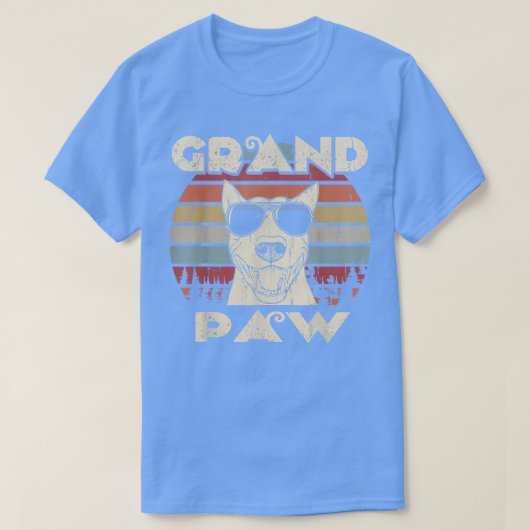 Grand Paw Bull Terrier hondenliefhebbers  retro T-shirt (Design voorkant)