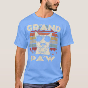 Grand Paw Bull Terrier hondenliefhebbers  retro T-shirt