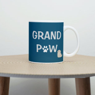 Grand Paw Grandfather Dog Grandpa Vaderdag Koffiemok