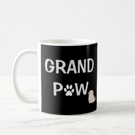 Grand Paw Grandfather Dog Grandpa Vaderdag Koffiemok (Links)