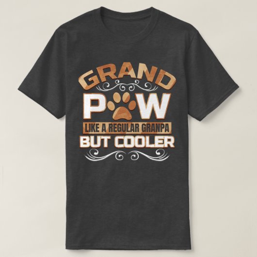Grand Paw, maar Cooler Granpas Grandfather T-shirt (Design voorkant)