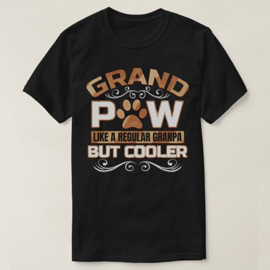 Grand Paw, maar Cooler Granpas Grandfather T-shirt (Design voorkant)
