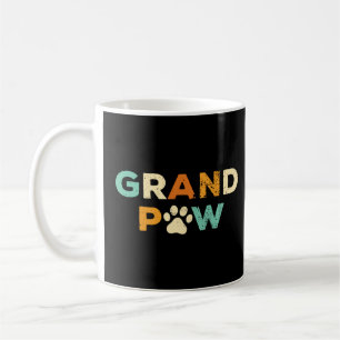 Grand Paw Mannen Retro Dog Grandpaw Grandpa Koffiemok