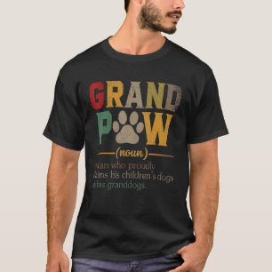 Grand Paw Opa Hond Papa Definitie Pawpa Vader T-shirt