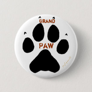 Grand Paw Ronde Button 5,7 Cm