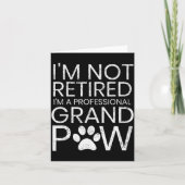 Grand Paw Shirt Retired Professional Grandpaw Funn Kaart (Voorkant)