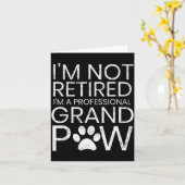 Grand Paw Shirt Retired Professional Grandpaw Funn Kaart (Gele Bloem)