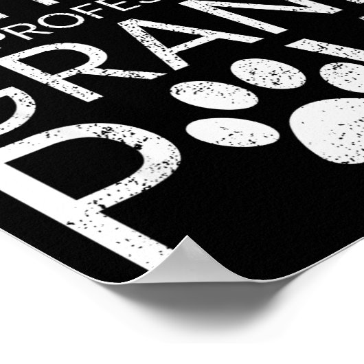 Grand Paw Shirt Retired Professional Grandpaw Funn Poster (Hoek)