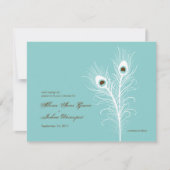 Grand Peacocks sparen de Uitnodiging van de Datum (Voorkant)